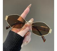 Un par de gafas clásicas y versátiles con montura de diamante, aptas para varios estilos diarios, unisex