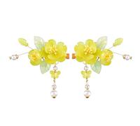 Un par de horquillas para el pelo de boda, hechas a mano con diseño floral de cristal, pasadores de perlas, clips de flores con diamantes de imitación, tocados de perlas, accesorios para el cabello