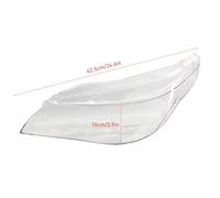 Un par de lentes de repuesto para faros delanteros de cubierta transparente para E60 E61 525i 530i 545i 550i 2003-2010 - Carcasa de policarbonato premium con revestimiento UV