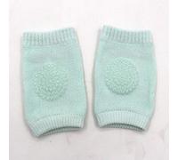Un par de nuevos cojines de codo de seguridad para bebés, bebés, niños pequeños, almohadillas de seguridad para rodillas, protectores, calcetines de rodilla para bebés, verde claro