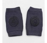 Un par de nuevos cojines de codo de seguridad para bebés, bebés, niños pequeños, almohadillas de seguridad para rodillas, protectores, calcetines de rodilla para bebés, gris oscuro