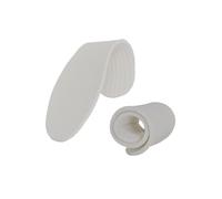 Un par de plantillas blancas de látex Gingham Terry. White 37/38: 24,5x8cm