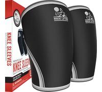 Un par de rodilleras de compresión Nordic Lifting™ para levantamiento de pesas, entrenamiento de potencia y CrossFit de neopreno de 7 mm, rodilleras para las mejores sentadillas para hombres y mujeres