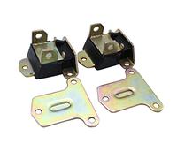 Un par de soportes de motor de poliuretano negro compatible con motor Chevy de bloque pequeño y grande SBC BBC 350