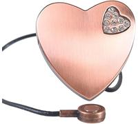 Un par de sujeta Cortinas con Forma de corazón, sujeta Cortinas magnéticos, Clips metálicos Decorativos, sin Necesidad de taladrar, for decoración del hogar y la Oficina.(Copper)