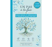 Un pas à la fois : Agenda non daté 6 mois | Agenda mensuel et hebdomadaire et tracker de bonnes habitudes pour organiser son quotidien, atteindre ses ... progresser chaque jour (Clarté du Quotidien)