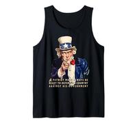 Un Patriota Debe Estar Siempre Listo para Defender a su país EE.UU Camiseta sin Mangas