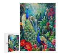 Un Pavo Colorido Puzzle 500 Piezas Obra De Arte 3D Plumas Brillantes Rompecabezas Impossible para Adultos Y Niñas A 14 Años Desafío Intelectual DIY Moderno Familiar 500 PCS