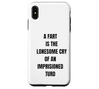 Un Pedo es Solitario Llorar Gracioso Diciendo flatulencia Carcasa para iPhone XS MAX