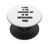 Un Pedo es Solitario Llorar Gracioso Diciendo flatulencia PopSockets PopGrip Adhesivo