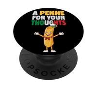 Un Penne para Tus Pensamientos Divertidos Amantes de la Pasta Italiana Italia PopSockets PopGrip Adhesivo