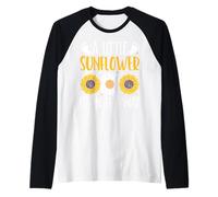 Un pequeño Girasol está en Camino Camiseta Manga Raglan