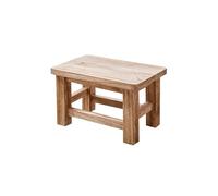 un pequeño taburete de madera, Taburete bajo, pequeño, de madera, estilo retro, ideal for el hogar. Perfecto for la sala estar, for cambiarse los zapatos en entrada, dormitorio, oficina o estudio(B)