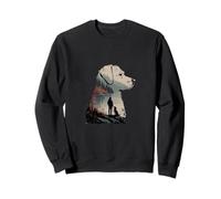 Un Perro Lleno de un Moody Paisaje norteamericano Sudadera