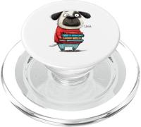 Un Perro tímido Leyendo Libros Quiet Bookworm Canine PopSockets PopGrip para MagSafe