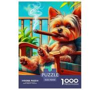 Un Perro Vivo Rompecabezas 1000 Piezas Impresionante Perro de Mascota Lindo Desafíos Extra Divertidos Juegos Familiares Regalo Creativo Relajación Colección De Arte 70x50cm/1000pcs