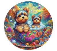 Un Perro Vivo Rompecabezas 1000 Piezas Impresionante Perro de Mascota Lindo Desafíos Extra Divertidos Colores Variados Regalos Originales Colección De Arte 1000pcs (67.5x67.5cm)