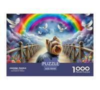 Un Perro Vivo Rompecabezas 1000 Piezas Impresionante Perro de Mascota Lindo Educativo Desafío Juguetes Juegos Desafiantes Regalos Originales Colección De Arte 70x50cm/1000pcs