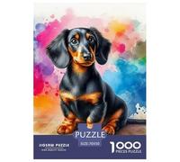 Un Perro Vivo Rompecabezas 1000 Piezas para Adultos Perro de Mascota Lindo Desafíos Extra Divertidos Juegos Familiares Regalo Creativo Relajación Decoración Hogar 70x50cm/1000pcs