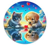 Un Perro Vivo Rompecabezas 1000 Piezas para Adultos Perro de Mascota Lindo Educativo Desafío Juguetes Colores Variados Regalo Creativo Relajación Colección De Arte 1000pcs (67.5x67.5cm)