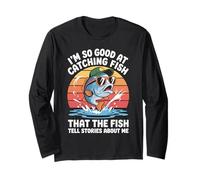 Un pescador divertido, tan bueno pescando, el legendario padre pescador Manga Larga