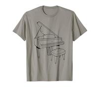 Un Piano con la Silla Piano Instrumento Musical el Piano Camiseta