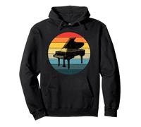 Un Piano Retro Instrumento Musical Vintage Piano Sudadera con Capucha