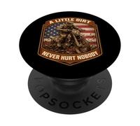 Un Poco de Suciedad Nunca Hace daño a Nadie, piloto de Motocross American MX PopSockets PopGrip Adhesivo