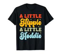 Un Poco Hippie Retro Groovy diseño de tipografía Camiseta