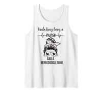 Un poco ocupado siendo enfermera y una madre de Bernedoodle Camiseta sin Mangas