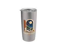 Un poema es un lugar Japandi Book Poetry Lover, Poeta Lovers Vaso térmico de acero inoxidable de doble pared