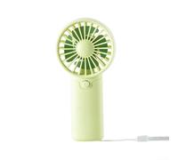 Un práctico mini ventilador de bolsillo ajustable que es lo suficientemente ligero como para caber en tu bolsa y lo suficientemente fuerte como para mantenerte fresco (verde)
