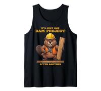 Un Proyecto de Presa después de Otro Divertido Constructor de castores Camiseta sin Mangas
