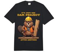 Un Proyecto de Presa después de Otro Divertido Constructor de castores Comfort Colors Adult Heavyweight T-Shirt