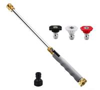 Un pulverizador fiable de alta presión equipado con tres ajustes de pulverización diferentes para necesidades de limpieza a medida (gris)