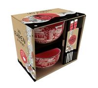 Un ramen à Tokyo: Coffret avec : 2 jolis bols à ramen en céramique, 2 paires de baguettes en céramique