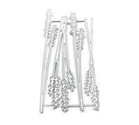 Un ramo de flores de corte de metal lavanda muere para scrapbooking fotos troquelado tarjetas de papel en relieve artesanías decorativas de corte de metal sellos y sellos para hacer tarjetas de papel