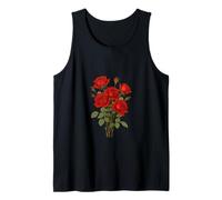 Un Ramo de Rosas Rojas Vector Art Illustration Camiseta sin Mangas
