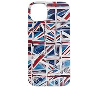 Un Reciclaje Abstracto Juguetón Woke de La Union Jack 2 Carcasa para iPhone 14 Plus