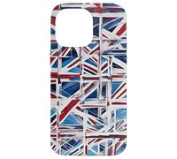 Un Reciclaje Abstracto Juguetón Woke de La Union Jack 2 Carcasa para iPhone 14 Pro MAX