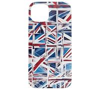 Un Reciclaje Abstracto Juguetón Woke de La Union Jack 2 Carcasa para iPhone 15 Plus