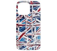 Un Reciclaje Abstracto Juguetón Woke de La Union Jack 2 Carcasa para iPhone 15 Pro MAX