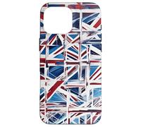 Un Reciclaje Abstracto Juguetón Woke de La Union Jack 2 Carcasa para iPhone 16 Pro MAX
