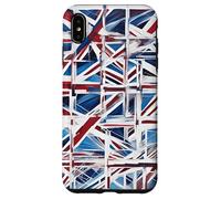 Un Reciclaje Abstracto Juguetón Woke de La Union Jack 2 Carcasa para iPhone XS MAX