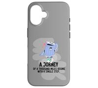 Un refrán Genial Un Viaje de mil Millas Carcasa para iPhone 16