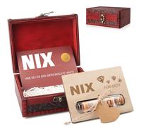 Un regalo "nada" para todos los que no quieren nada, regalo divertido "nada", regalos de dinero, embalaje de tarjeta de felicitación, cofre del tesoro, tarjeta de felicitación, regalos de nacimiento