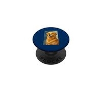 Un Retrato de Golden Retriever en Van Gogh Art Style Dog Lovers PopSockets PopGrip Adhesivo
