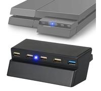Un revolucionario concentrador USB diseñado exclusivamente para la PS4 Slim Edition que garantiza una estética y compatibilidad perfectas.