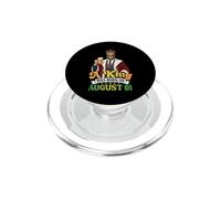 Un Rey Nació En Agosto 01 Feliz Cumpleaños para Mí Tu Leyenda PopSockets PopGrip para MagSafe