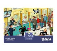 Un Robo en un Banco alemán Puzzle De Madera Impermeable Puzzles De 1000 Piezas Regalos para Adultos Divertido Rompecabezas Juegos Desafiantes